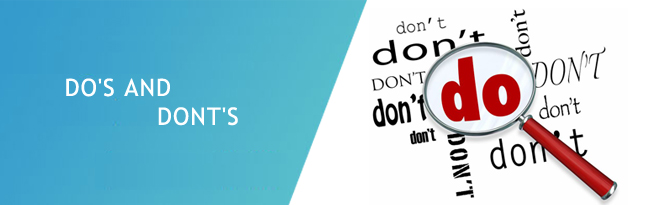 DO'S-&-DONT'S